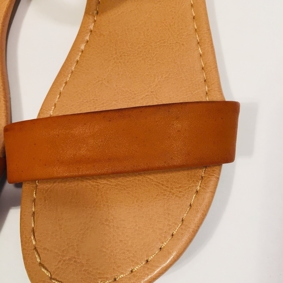 AEO Open Toe Zipper Heel Sandals Sz 3.5 - Picture 6 of 8